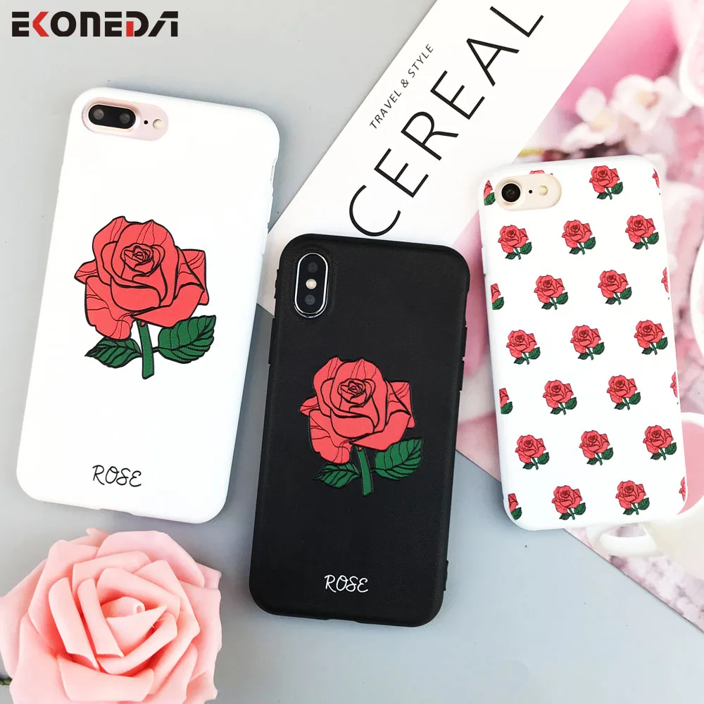 EKONEDA Relief Rose Floral Silicone Case For iPhone 6 6S 6Plus Soft TPU Oil Paint Cover For iPhone 7 7Plus 8 8Plus X XS Max Case
EKONEDA Relief Rose Floral Silicone Case For iPhone 6 6S 6Plus Soft TPU Oil Paint Cover For iPhone 7 7Plus 8 8Plus X XS Max Case