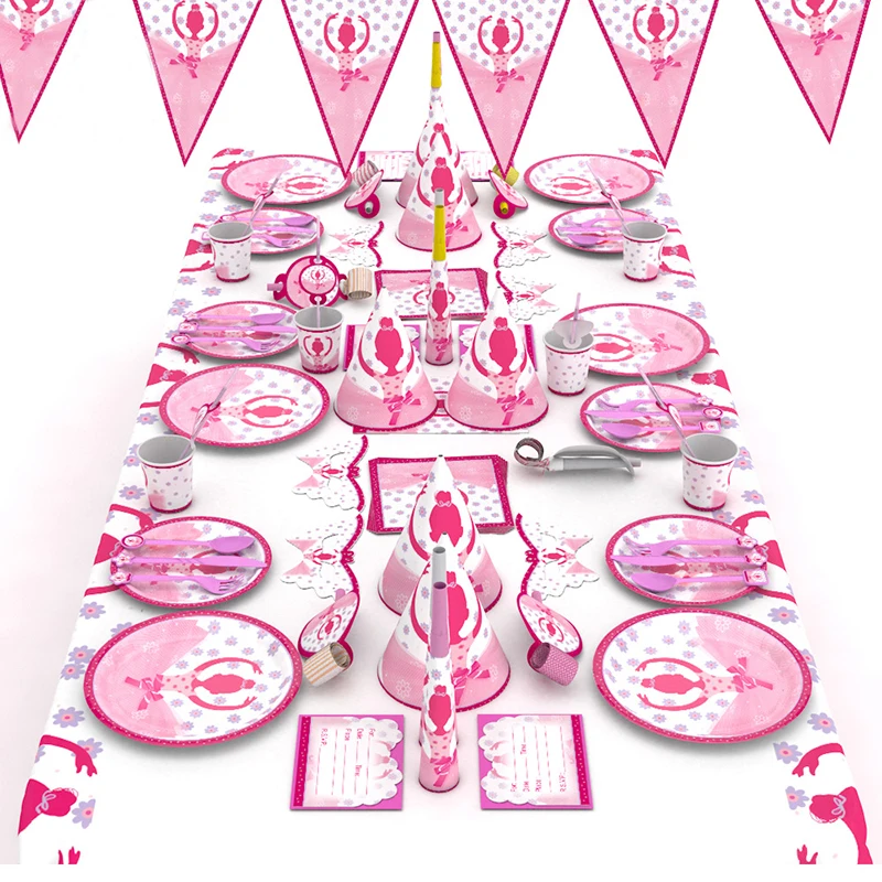 Lovely Ballet Girl Party Tableware Plates Napkins Cartoon Cups straws for Kids Happy Birthday Party Supplies&Decor Baby Shower
Lovely Ballet Girl Party Tableware Plates Napkins Cartoon Cups straws for Kids Happy Birthday Party Supplies&Decor Baby Shower
