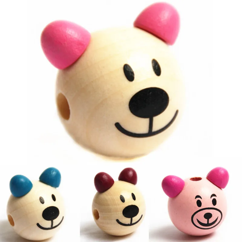 5PCS Lovely Wooden 3D Bear Smiling Face Beads for Jewelry Making DIY Rattle Pacifier Clip
5PCS Lovely Wooden 3D Bear Smiling Face Beads for Jewelry Making DIY Rattle Pacifier Clip