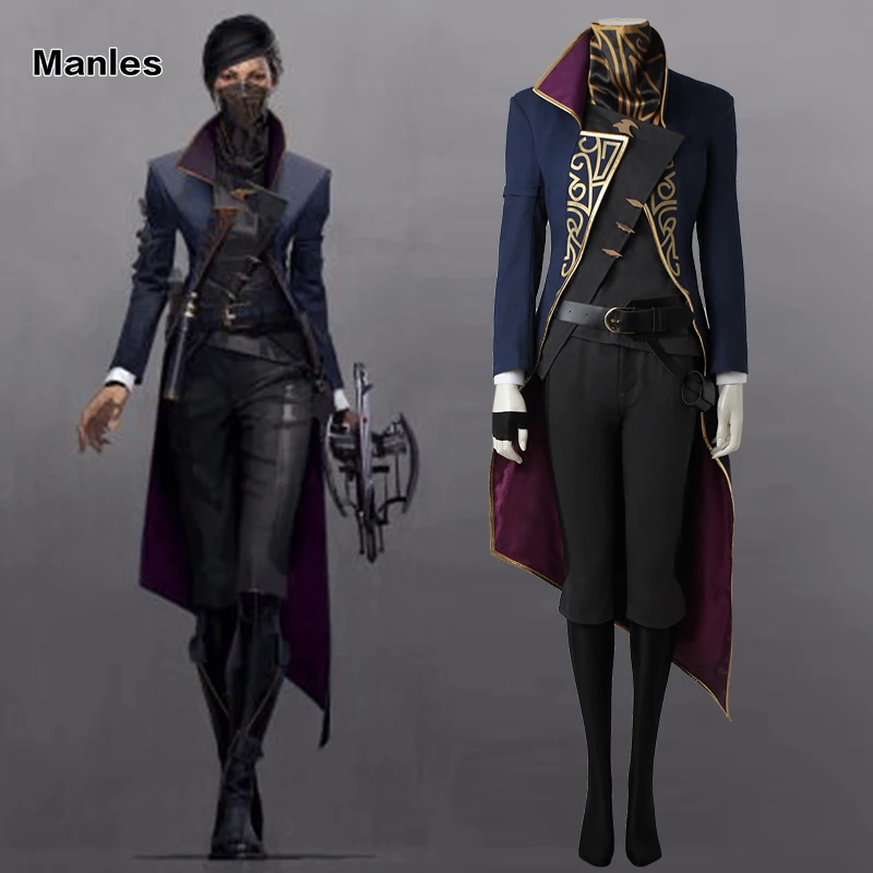 Dishonored 2 Costume Emily Kaldwin Cosplay Halloween Costume Game Fancy Clothes Dark Blue Outfit Adult Women Carnival Full Set
Dishonored 2 Costume Emily Kaldwin Cosplay Halloween Costume Game Fancy Clothes Dark Blue Outfit Adult Women Carnival Full Set