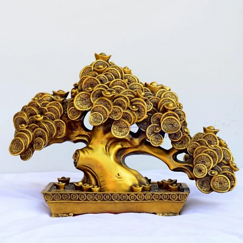 Big Tree !!! Collectible Home Decorated Chinese Brass Carved Lucky Money tree Statue/Tree Sculpture
Big Tree !!! Collectible Home Decorated Chinese Brass Carved Lucky Money tree Statue/Tree Sculpture