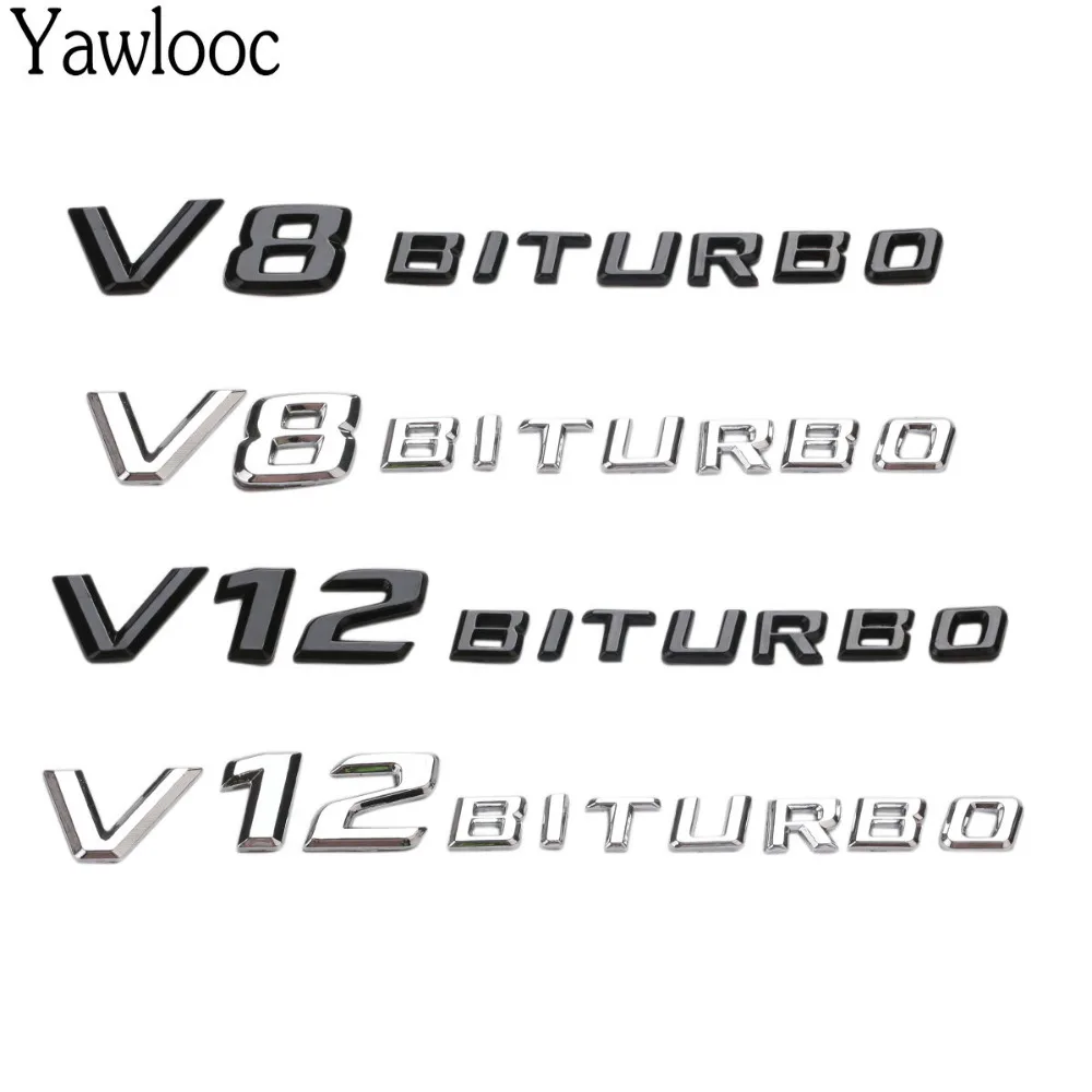 Yawlooc 3D ABS Car Sticker V12 V8 BITURBO Logo Emblem Badge Rear Side Car-styling Sticker for Benz AMG BMW VW Mazda Chevrolet
Yawlooc 3D ABS Car Sticker V12 V8 BITURBO Logo Emblem Badge Rear Side Car-styling Sticker for Benz AMG BMW VW Mazda Chevrolet