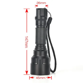 HOT!!! C8 T6 LED Tactical Flashlight 3000LM with Picatinny Rail Mount Pressure Switch Free Shipping #NO31
HOT!!! C8 T6 LED Tactical Flashlight 3000LM with Picatinny Rail Mount Pressure Switch Free Shipping #NO31