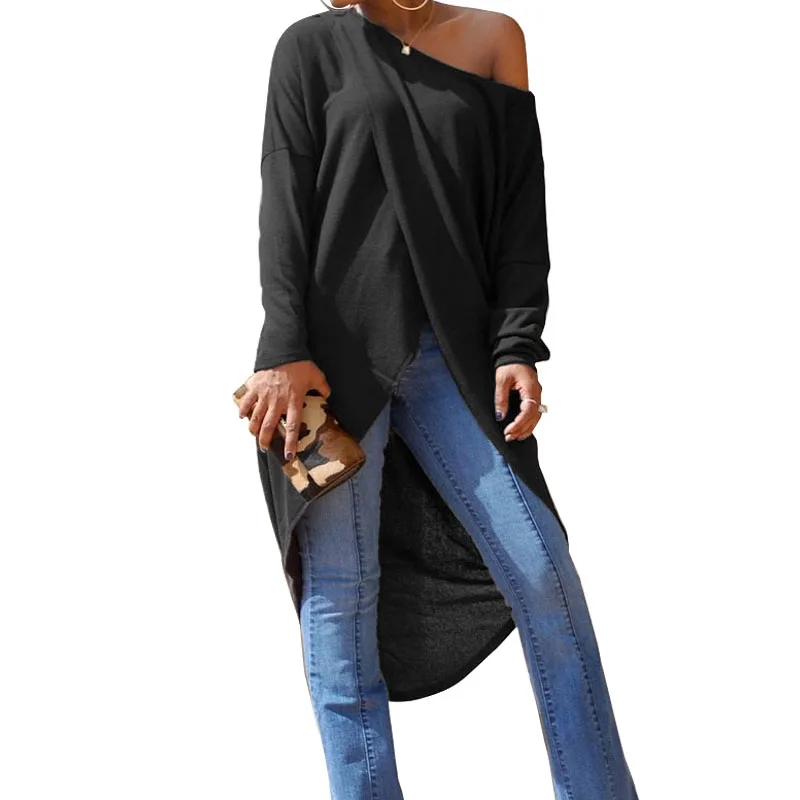 ZANZEA Casual Long Sleeve Loose Irregular Split Blouse 2019 Spring Fashion Elegant Women's Ladies Solid One Shoulder Party Shirt
ZANZEA Casual Long Sleeve Loose Irregular Split Blouse 2019 Spring Fashion Elegant Women's Ladies Solid One Shoulder Party Shirt