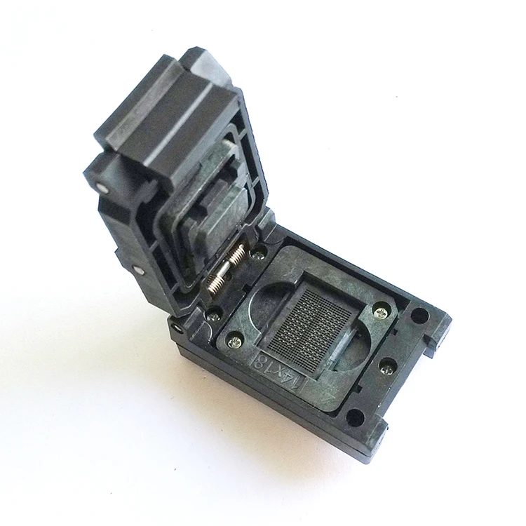BGA 152/132/88 flip shrapnel test burn scoket SSD solid state drive programmer adapter 1.0mm pitch IC size: 12 * 18 14 * 18
BGA 152/132/88 flip shrapnel test burn scoket SSD solid state drive programmer adapter 1.0mm pitch IC size: 12 * 18 14 * 18