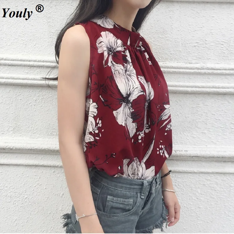 Floral Print Sleeveless Halter Necks Blouses 2019 Women's Summer Tops Loose Female Vintage Shirt Casual Sexy blusas femininas
Floral Print Sleeveless Halter Necks Blouses 2019 Women's Summer Tops Loose Female Vintage Shirt Casual Sexy blusas femininas