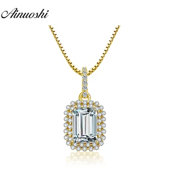 AINUOSHI 14K Yellow Gold Rectangle Pendant 6 Carat Emerald Cut SONA Diamond Pendant Luxury Separate Pendant Women Jewelry Gifts
AINUOSHI 14K Yellow Gold Rectangle Pendant 6 Carat Emerald Cut SONA Diamond Pendant Luxury Separate Pendant Women Jewelry Gifts