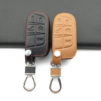 High Quality 100% Leather Car Key Cover for Fiat for Jeep Grand Cherokee Transformers 2014 2015 Chrysler 300C Auto Parts 
High Quality 100% Leather Car Key Cover for Fiat for Jeep Grand Cherokee Transformers 2014 2015 Chrysler 300C Auto Parts