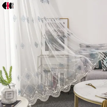 European Luxury Mesh Embroidered Curtain for Bedroom Delicate Sheer Fabric Window Cortina M068C
European Luxury Mesh Embroidered Curtain for Bedroom Delicate Sheer Fabric Window Cortina M068C