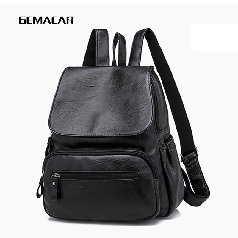 Elegant Fashion Women's Backpack Classic Design Popular Wild Lady Bag Soft Pu Leather Solid Color Casual Backpack Young Student
Elegant Fashion Women's Backpack Classic Design Popular Wild Lady Bag Soft Pu Leather Solid Color Casual Backpack Young Student