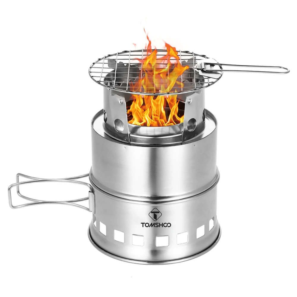 TOMSHOO Portable Folding Windproof Wood Burning Stove Compact Stainless Steel Alcohol Stove Outdoor Camping Hiking Backpacking
TOMSHOO Portable Folding Windproof Wood Burning Stove Compact Stainless Steel Alcohol Stove Outdoor Camping Hiking Backpacking