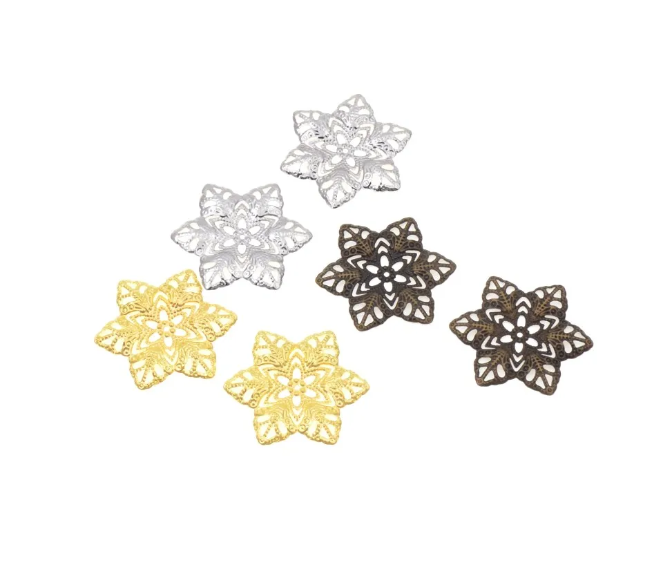 Free shipping 20Pcs Bronze/White K/Gold Metal Flower Filigree Wraps Connectors Metal Crafts Decoration DIY Findings 35*35mm
Free shipping 20Pcs Bronze/White K/Gold Metal Flower Filigree Wraps Connectors Metal Crafts Decoration DIY Findings 35*35mm
