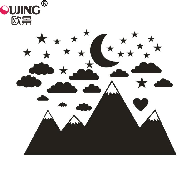 Cartoon Mountain Clouds Stars Moon Wall Sticker Home Decor Bedroom Kids Baby Rooms Poster Boy Girl Gifts Removable DIY Art Mural
Cartoon Mountain Clouds Stars Moon Wall Sticker Home Decor Bedroom Kids Baby Rooms Poster Boy Girl Gifts Removable DIY Art Mural