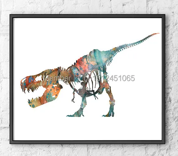 Dinosaurs Painting Print Set of 4-4