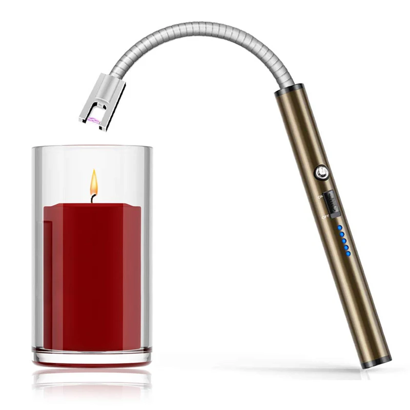 Flameless Lighter for Grill BBQ Flexible USB Rechargable Auto Power Off Windproof Electronic Cigarette Car Long Metal Lighters
Flameless Lighter for Grill BBQ Flexible USB Rechargable Auto Power Off Windproof Electronic Cigarette Car Long Metal Lighters