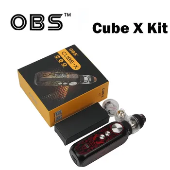 

OBS Cube X kit with 80W OBS Cube X Box MOD Vape 4ml Tank Electronic Cigarette Vaporizer with M1 M3 Mesh Coil