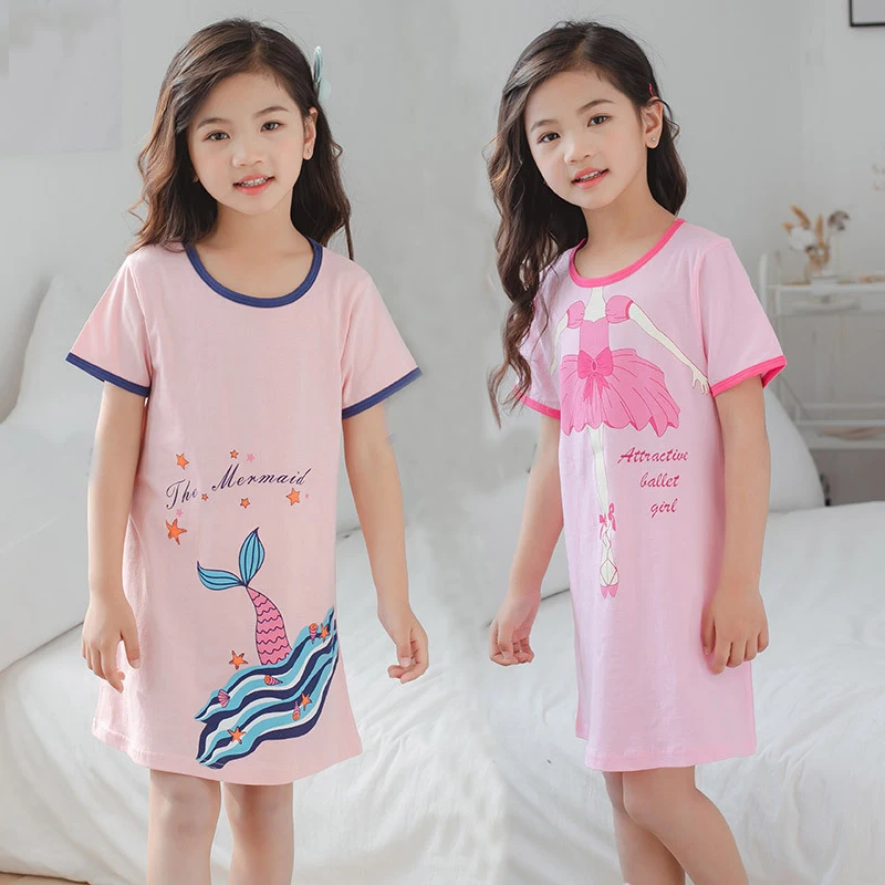 NEW Summer Kids Girl Night Dress Cotton Nightgowns Cartoon Short Children's Pajamas Girls Sleepwear Cloth Nightdress Sleep Skirt
NEW Summer Kids Girl Night Dress Cotton Nightgowns Cartoon Short Children's Pajamas Girls Sleepwear Cloth Nightdress Sleep Skirt