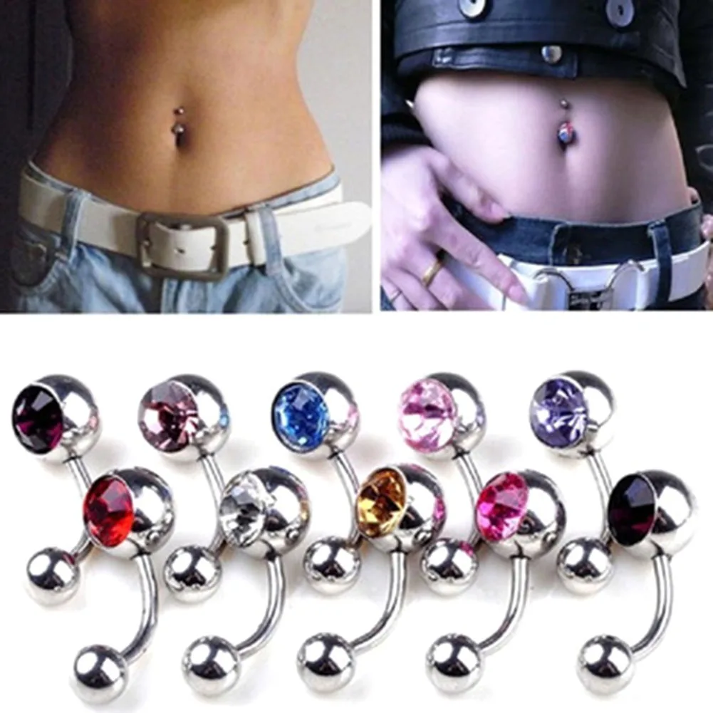 12 Colors Rhinestones Anti Allergy Simple Lounger Titanium Belly Button Rings Navel Piercing
12 Colors Rhinestones Anti Allergy Simple Lounger Titanium Belly Button Rings Navel Piercing
