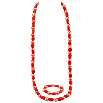 48inches Long Men Real Coral Beads Necklace Bracelet Jewelry Set Dubai Gold African Wedding Coral Jewelry Set Groom RCBS15
48inches Long Men Real Coral Beads Necklace Bracelet Jewelry Set Dubai Gold African Wedding Coral Jewelry Set Groom RCBS15
