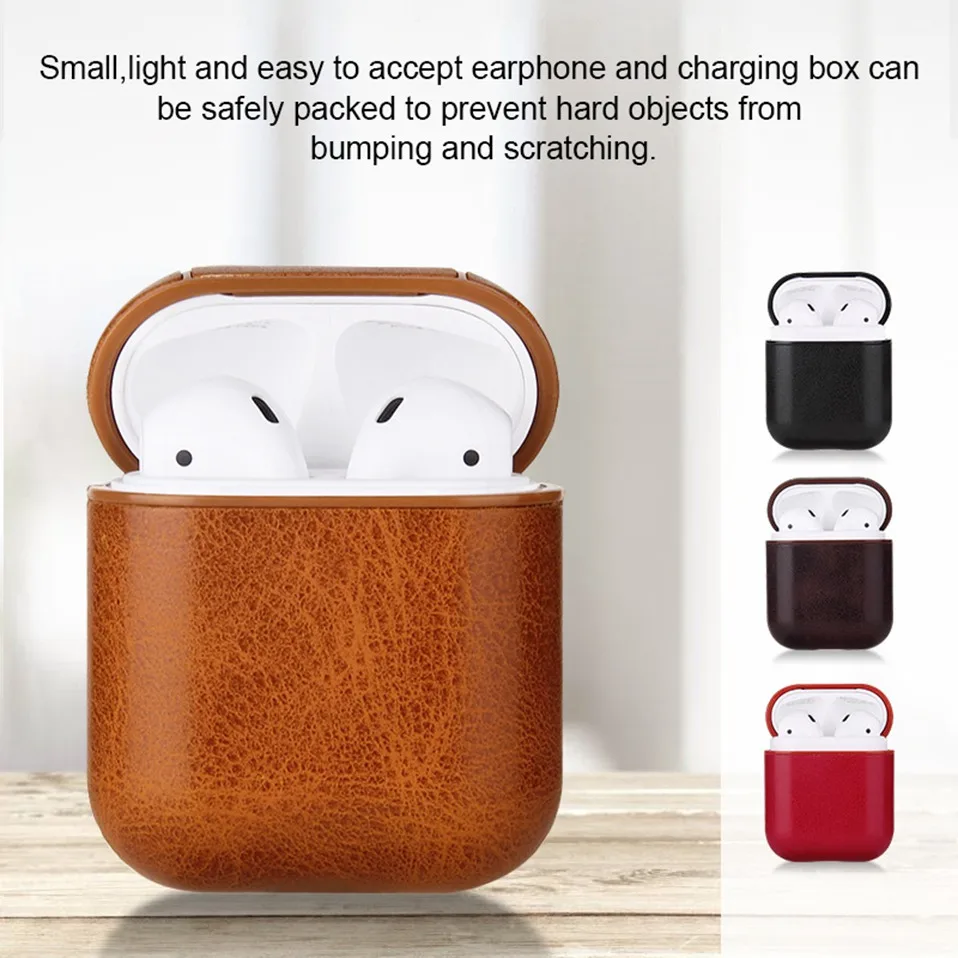 2019 Original TWS Earphone i10 i20 i30 i60 i90 i100 Charging Box Leather Protective Case Shockproof Wireless Earphone Pouch Bags (7)