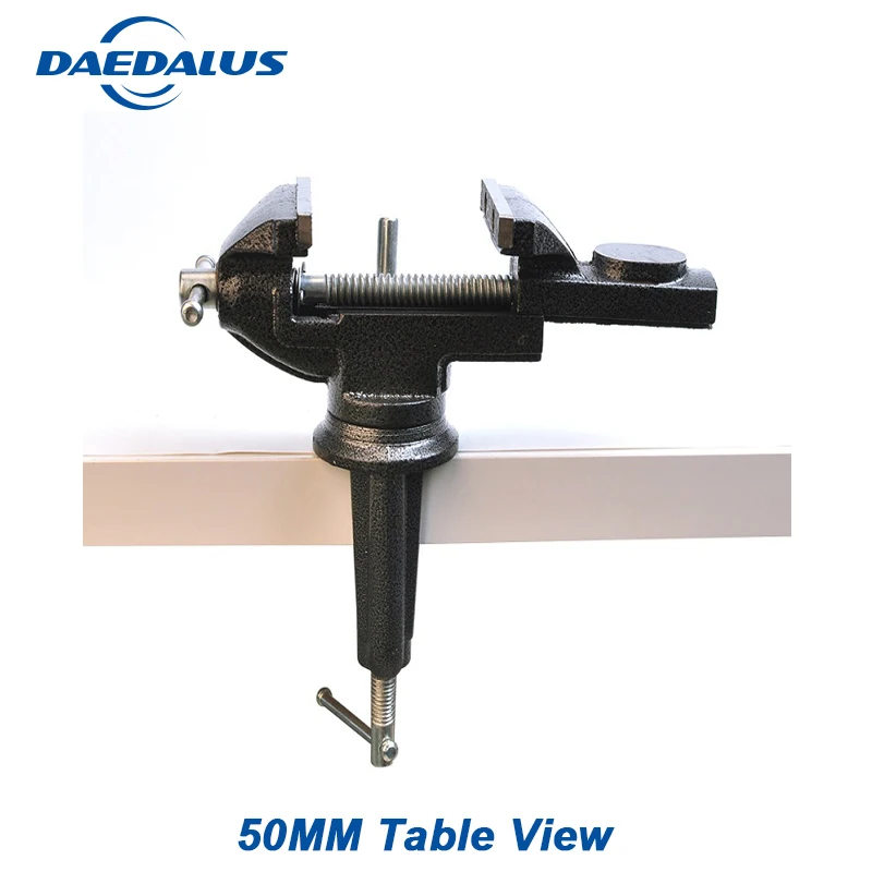 50MM Heavy Table Vise Universal Bench Vise 360 Degree Rotation Desktop Vice For Woodworking Drilling Machine Power Tools
50MM Heavy Table Vise Universal Bench Vise 360 Degree Rotation Desktop Vice For Woodworking Drilling Machine Power Tools