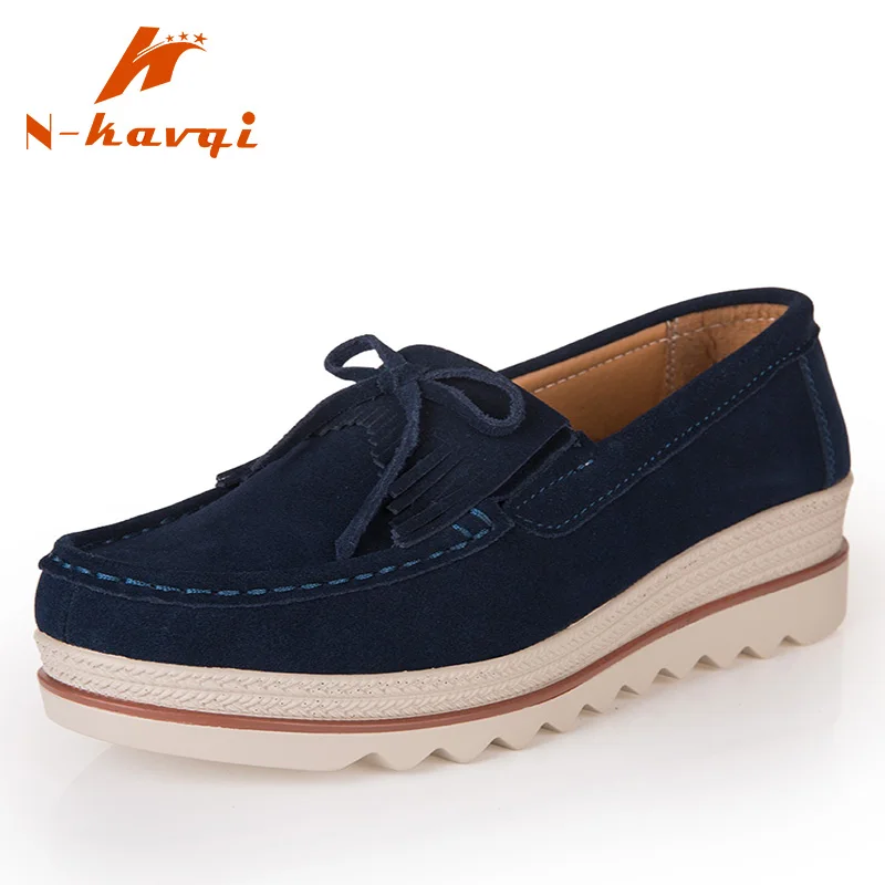 NKAVQI 2019 New Brand Women Genuine Leather Suede Flats Casual Female Moccasins Spring Lady Loafers Women Shoes 7 Color
NKAVQI 2019 New Brand Women Genuine Leather Suede Flats Casual Female Moccasins Spring Lady Loafers Women Shoes 7 Color