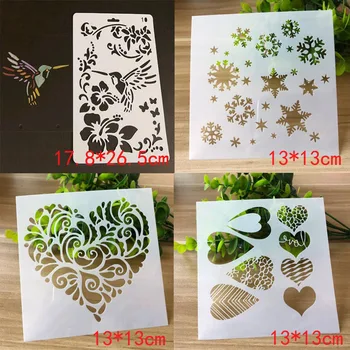 4pcs/set Stencils Bullet Journal DIY Templates Painting Emboss Art Scrapbooking Album Drawing Stencil Snowflake Decor Templates
4pcs/set Stencils Bullet Journal DIY Templates Painting Emboss Art Scrapbooking Album Drawing Stencil Snowflake Decor Templates