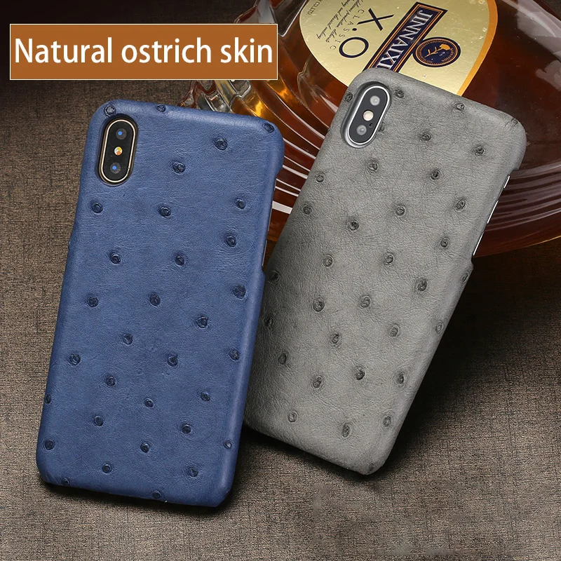 Genuine Leather phone case For iPhone X case Natural Ostrich Skin phone shell For iPhone SE 5 5S 6 6S 7 8 Plus X cases cover
Genuine Leather phone case For iPhone X case Natural Ostrich Skin phone shell For iPhone SE 5 5S 6 6S 7 8 Plus X cases cover