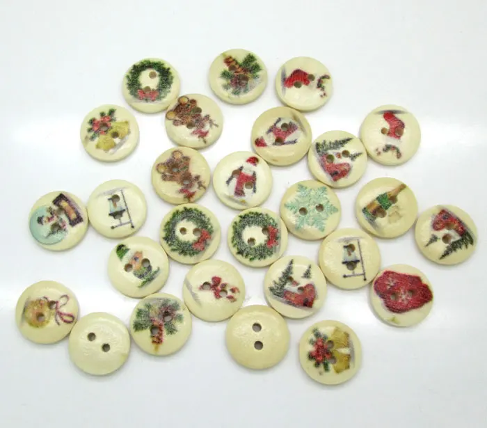 100ps Popular Mixed Natural Round Christmas series Pattern Wooden Buttons For Clothes Crafts Sewing Scrapbooking DIY Accessories
100ps Popular Mixed Natural Round Christmas series Pattern Wooden Buttons For Clothes Crafts Sewing Scrapbooking DIY Accessories