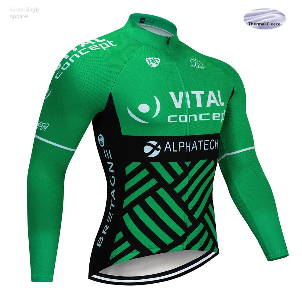 2019 UCI World Tour Green Winter TEAM VITAL Cycling Jersey Ropa Ciclismo Windproof Thermal Fleece MTB Bicycling Maillot Culotte
2019 UCI World Tour Green Winter TEAM VITAL Cycling Jersey Ropa Ciclismo Windproof Thermal Fleece MTB Bicycling Maillot Culotte