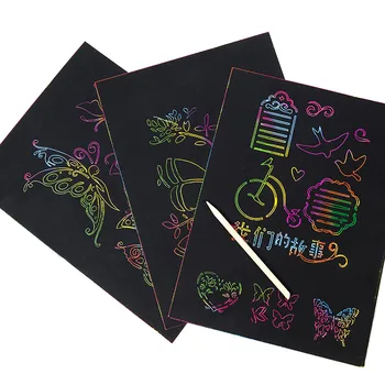 BLUEBEE 10pcs/19*26c Magic Colorful Drawing Board Paper