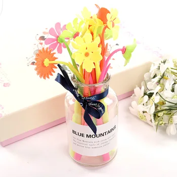 Coloffice 10PCs Creative Cute Flower Shape Gel Pen Plant Soft Gel Silicone Black Ink Gel Pen For Kids Students Stationery Random
Coloffice 10PCs Creative Cute Flower Shape Gel Pen Plant Soft Gel Silicone Black Ink Gel Pen For Kids Students Stationery Random
