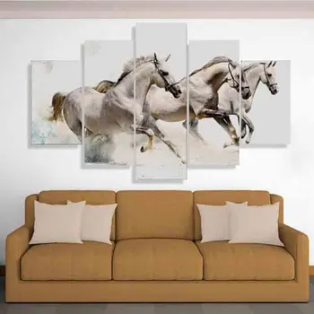 Wall Art Poster Modular Pictures Canvas 5 Pieces Animals White Horse Run Scenery Paintings Frame Decor For Living Room HD Prints
Wall Art Poster Modular Pictures Canvas 5 Pieces Animals White Horse Run Scenery Paintings Frame Decor For Living Room HD Prints