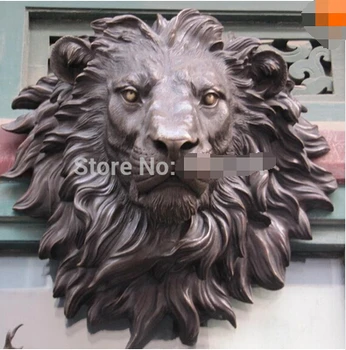 WBY+++ free shipping West Art pure bronze sculpture carvings fierce beast of prey lion head figurine
WBY+++ free shipping West Art pure bronze sculpture carvings fierce beast of prey lion head figurine