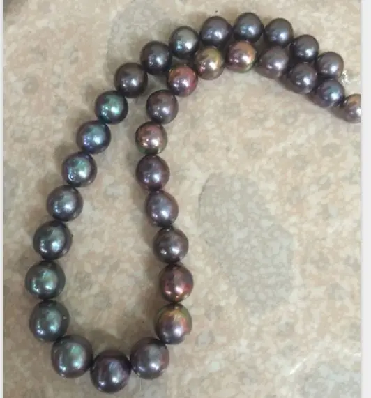 AAAhuge perfect round 11-12mm tahitian black red multicolor pearl necklace18"14//k
AAAhuge perfect round 11-12mm tahitian black red multicolor pearl necklace18"14//k