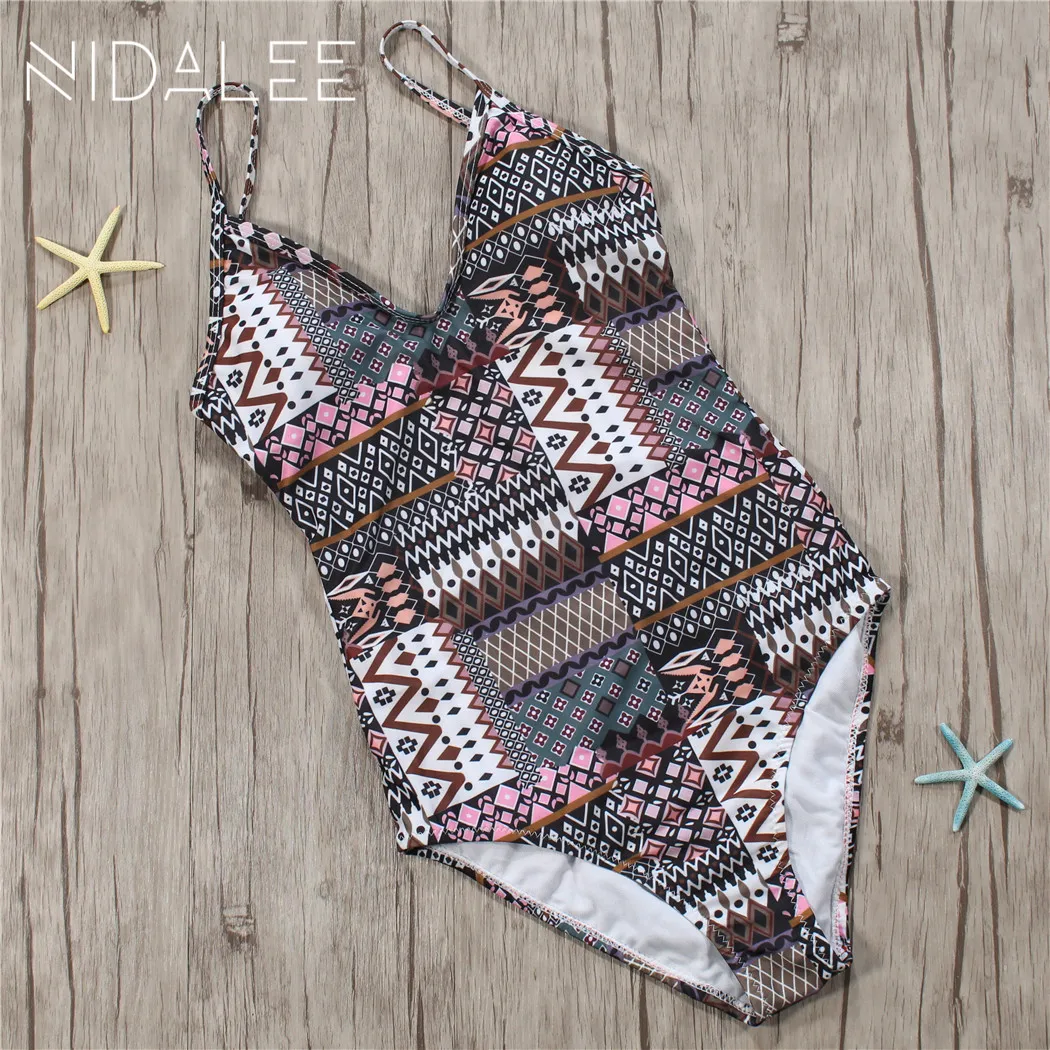 NIDALEE Ladies Sexy Summer All-in-one Bikini Swimsuit Geometric Pattern Mature Woman Beach Piece Sling Bikini Set 7241
NIDALEE Ladies Sexy Summer All-in-one Bikini Swimsuit Geometric Pattern Mature Woman Beach Piece Sling Bikini Set 7241