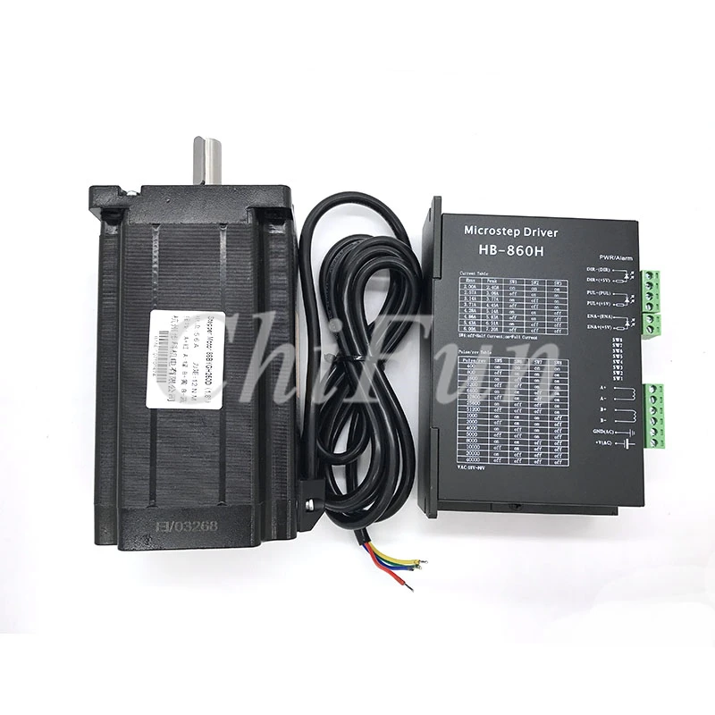 86 step servo driver kit 12N.M 5.6A length 150mm stepper servo 86BYGH250D+HB-860H driver AC18-80V DC24-110V
86 step servo driver kit 12N.M 5.6A length 150mm stepper servo 86BYGH250D+HB-860H driver AC18-80V DC24-110V