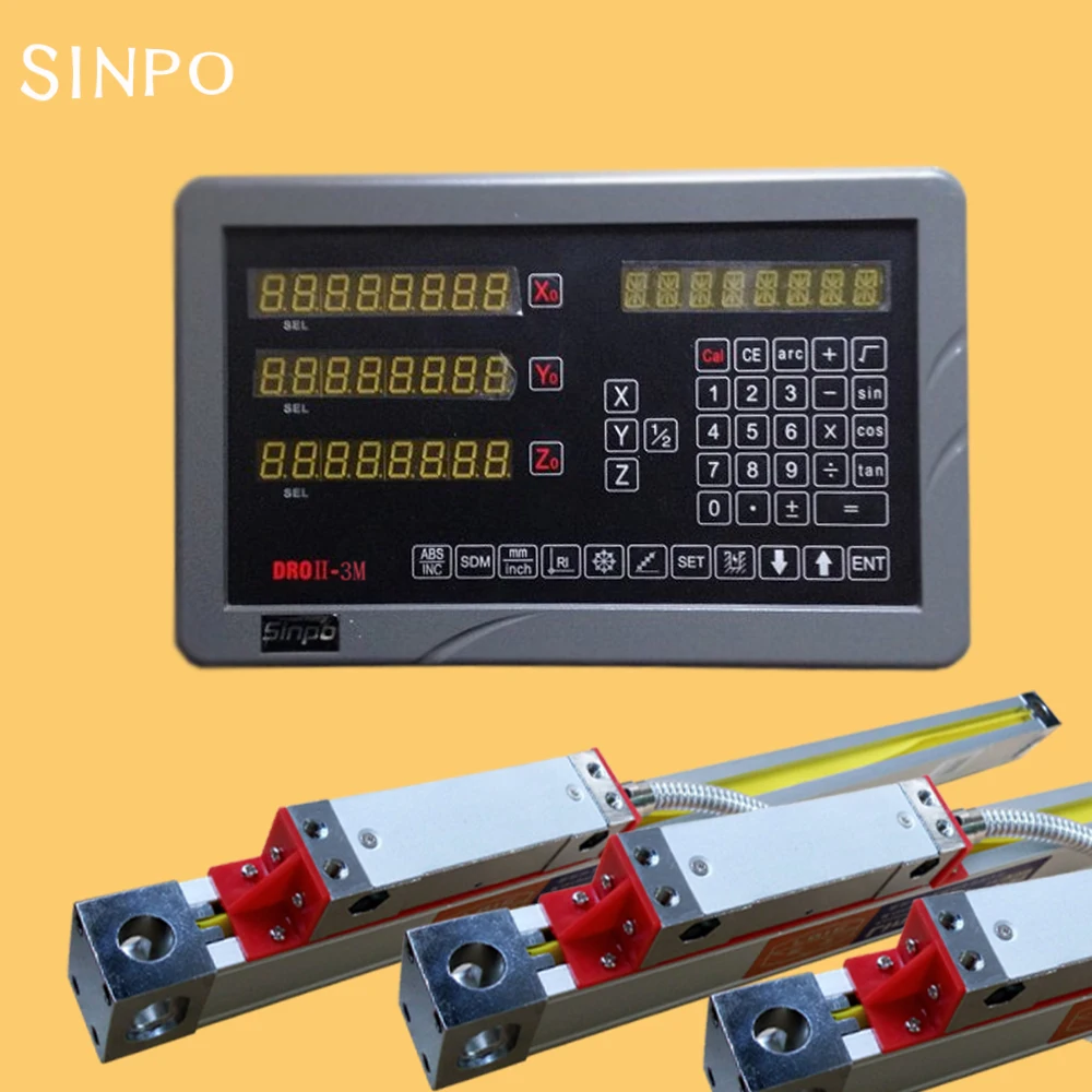 Free shipping SINPO JCXE milling machine digital DRO linear ruler grating ruler electronic ruler measuring range 50-350mm
Free shipping SINPO JCXE milling machine digital DRO linear ruler grating ruler electronic ruler measuring range 50-350mm