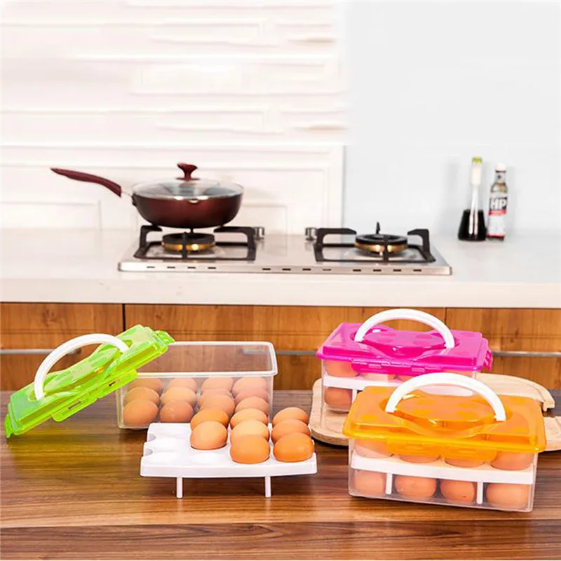 24 Grid Egg Storage Box Plastic Container Kitchen Refrigerator Durable Storage Tools
24 Grid Egg Storage Box Plastic Container Kitchen Refrigerator Durable Storage Tools