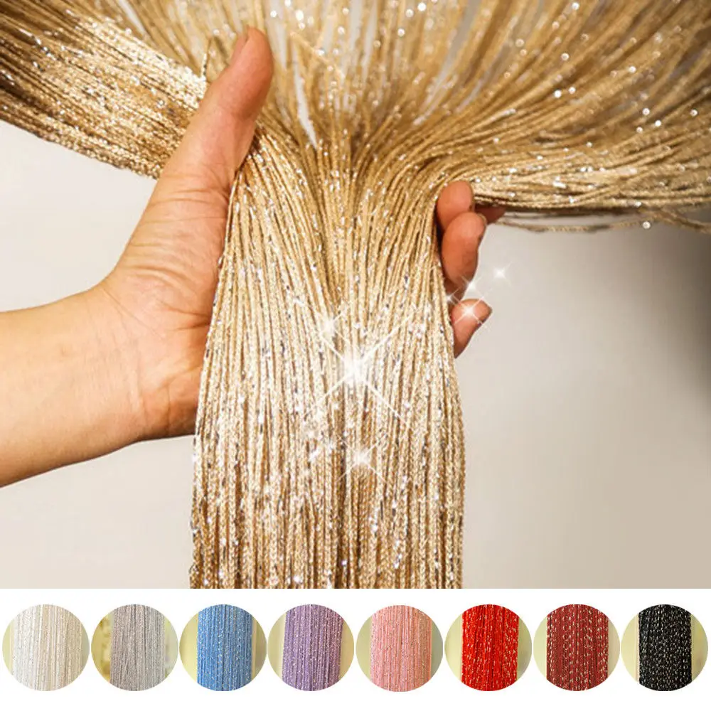 Shiny Tassel Silver Line String Curtain Fashion Valance Living Room Divider Wedding DIY Home Decoration 8 Color Window Door 2019
Shiny Tassel Silver Line String Curtain Fashion Valance Living Room Divider Wedding DIY Home Decoration 8 Color Window Door 2019