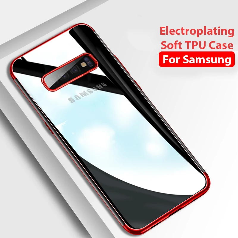 Plating Soft TPU Phone Case For Samsung Galaxy S10 S9 S8 Plus S7 S6 Edge Note 9 8 Transparent Cover Protective Thin Clear Coque
Plating Soft TPU Phone Case For Samsung Galaxy S10 S9 S8 Plus S7 S6 Edge Note 9 8 Transparent Cover Protective Thin Clear Coque
