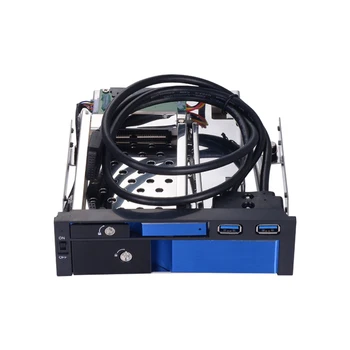 2.5" inch and 3.5" inch SATA III HDD/SSD for 5.25" inch optical space trayless mobile rack with 2 port USB3.0 all aluminum alloy
2.5" inch and 3.5" inch SATA III HDD/SSD for 5.25" inch optical space trayless mobile rack with 2 port USB3.0 all aluminum alloy