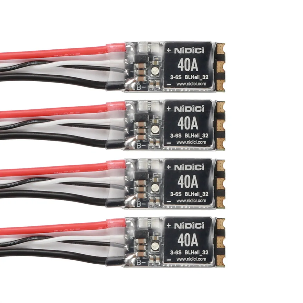4pcs/lot NIDICI 40A 32bit BLHELI-32 Dshot1200(3-6S) ESC with RGB LED compatible 2205 brushless motor for FPV Racing Drone kit
4pcs/lot NIDICI 40A 32bit BLHELI-32 Dshot1200(3-6S) ESC with RGB LED compatible 2205 brushless motor for FPV Racing Drone kit