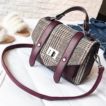 ETAILL Fashion Canvas Plaid Pu Leather Handbags Female Medium Women Shoulder Bags Famous Brands Women Messenger Bag Tote Bags
ETAILL Fashion Canvas Plaid Pu Leather Handbags Female Medium Women Shoulder Bags Famous Brands Women Messenger Bag Tote Bags