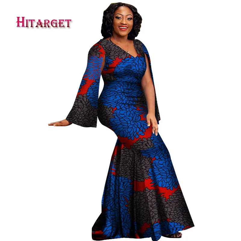Casual Sexy Plus Size Women Africa Dresses Clothing Bazin Riche African Cotton V-Neck Print Long Dresses for Women WY3276
Casual Sexy Plus Size Women Africa Dresses Clothing Bazin Riche African Cotton V-Neck Print Long Dresses for Women WY3276