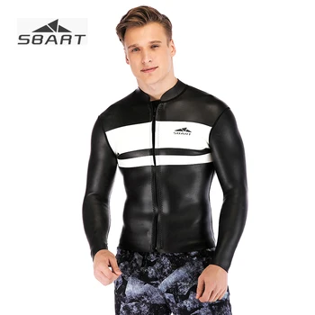 SBART 2019 New Arrival 3mm Black White Wetsuit Jacket Open Cell Neoprene Super Soft Leather Separated Tops Surfing Diving Suit
SBART 2019 New Arrival 3mm Black White Wetsuit Jacket Open Cell Neoprene Super Soft Leather Separated Tops Surfing Diving Suit