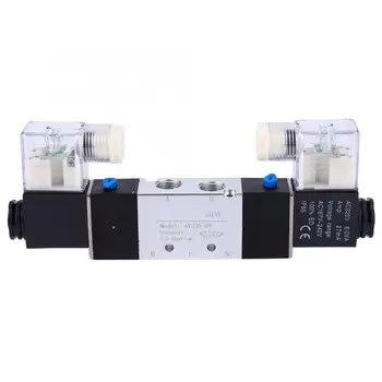 4V220-08 1/4" Inlet Outlet 1/8" Exhaust Pneumatic Solenoid Air Valve 2 Position 5 Way
4V220-08 1/4" Inlet Outlet 1/8" Exhaust Pneumatic Solenoid Air Valve 2 Position 5 Way