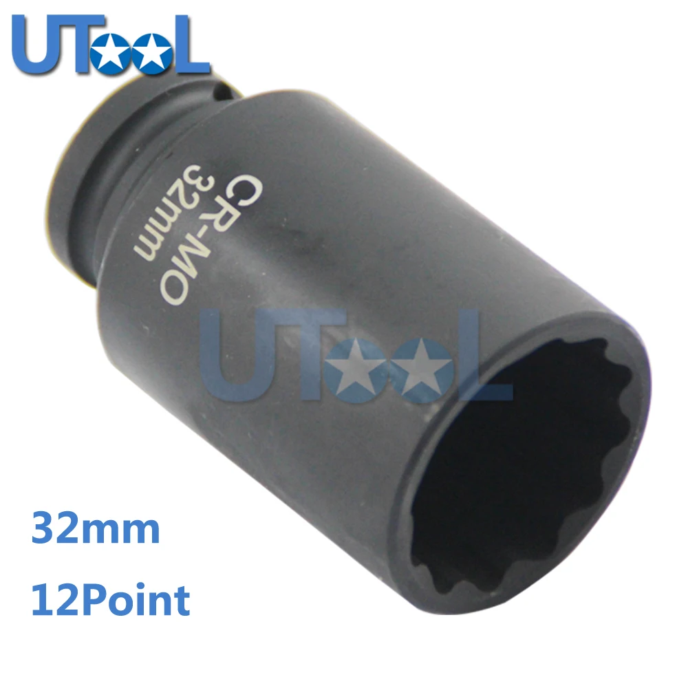 12 point 32mm Deep Impact Socket 1/2" Drive Spindle Axle Nut Socket Hub Axle Nuts Removal Wrench Tool For BMW Fiat Peugeot
12 point 32mm Deep Impact Socket 1/2" Drive Spindle Axle Nut Socket Hub Axle Nuts Removal Wrench Tool For BMW Fiat Peugeot