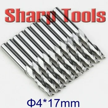 4*17MM 2 Flutes Spiral End Mill CNC Bit Router Tools Cutters for Wood MDF Plastic, Tungsten Carbide Endmill Router Bits Tool Set
4*17MM 2 Flutes Spiral End Mill CNC Bit Router Tools Cutters for Wood MDF Plastic, Tungsten Carbide Endmill Router Bits Tool Set