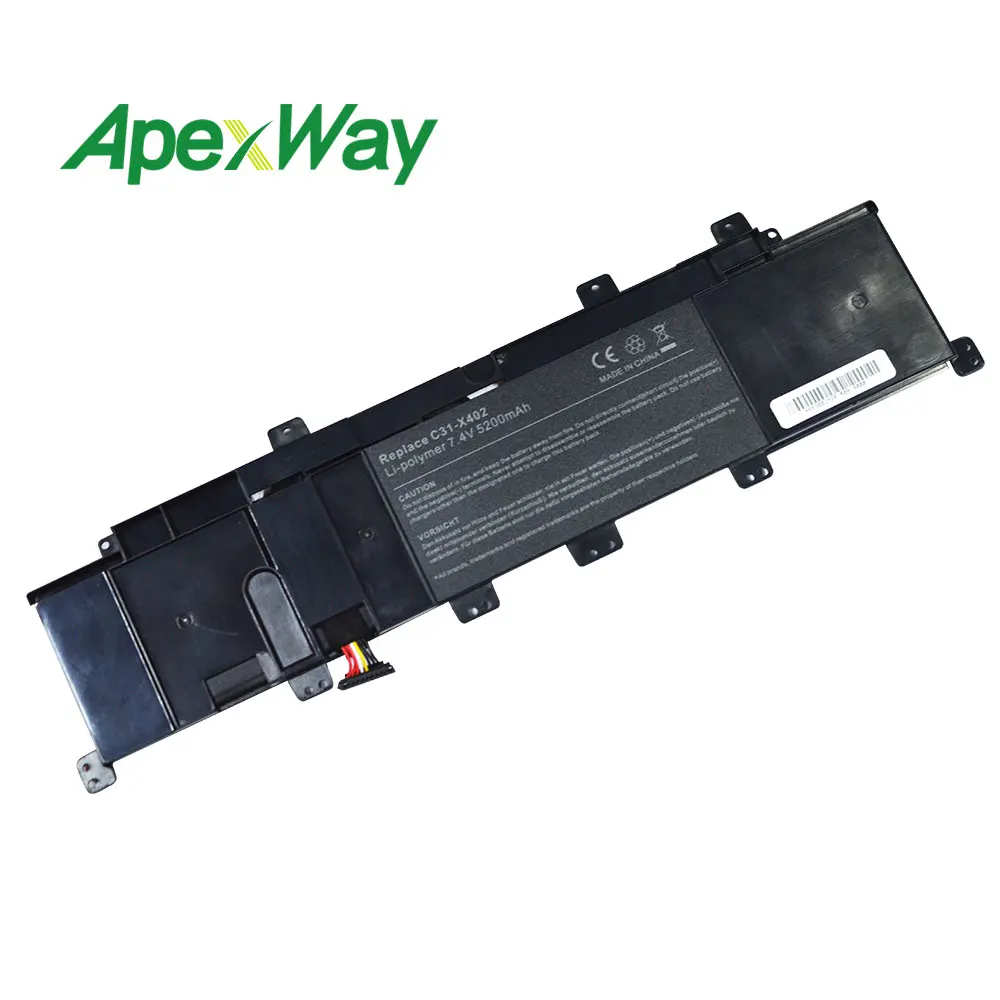 4400mAh 7.4V Laptop Battery C31-X402 for Asus VivoBook S400 S400C S400CA S400E S300
4400mAh 7.4V Laptop Battery C31-X402 for Asus VivoBook S400 S400C S400CA S400E S300